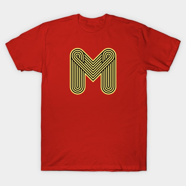 alphabet M T-Shirt by SASTRAVILA